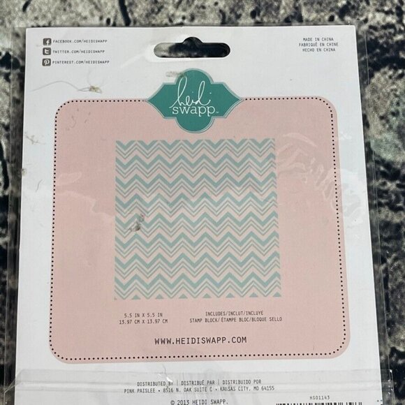 Heidi Swapp BLOCK Stamp Black And Clear - Picture 7 of 8